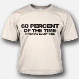 60% of the time, It Works Every Time