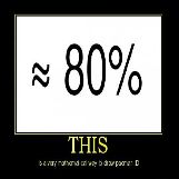 80% Is a Mathematical Way to Draw Pacman