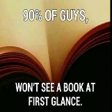 90% of Guys Don't see a Book