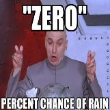 Dr Evil: Zero Percent Chance of Rain