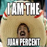 I Am the Juan Percent