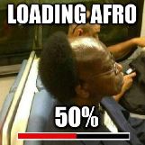 Loading Afro, 50% Complete