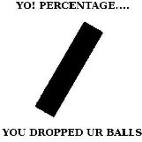 Yo! Percentage, You Dropped Ur Balls
