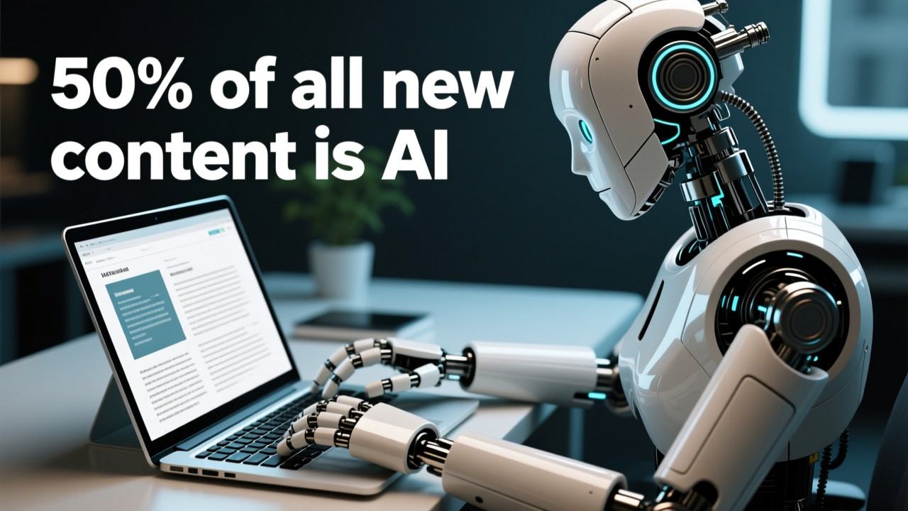 50% of All New Online Content is AI Generated and Growing