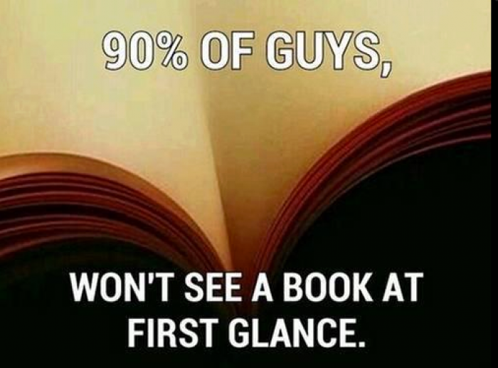 90% of Guys Don't see a Book