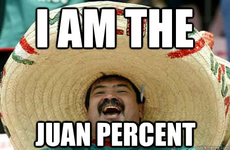 I Am the Juan Percent