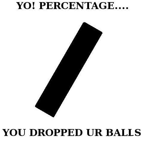 Yo! Percentage, You Dropped Ur Balls